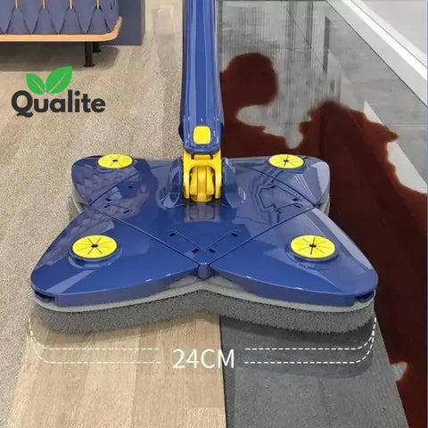 360° Microfiber Spin Mop with Bucket & 2 Pads
