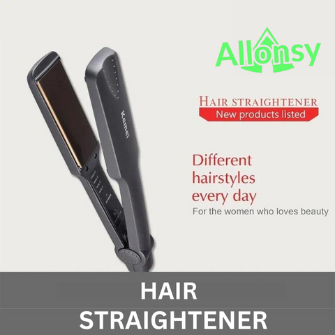 Hair Straightener – Ceramic Plates, Fast Heat-Up & Adjustable Temperature
