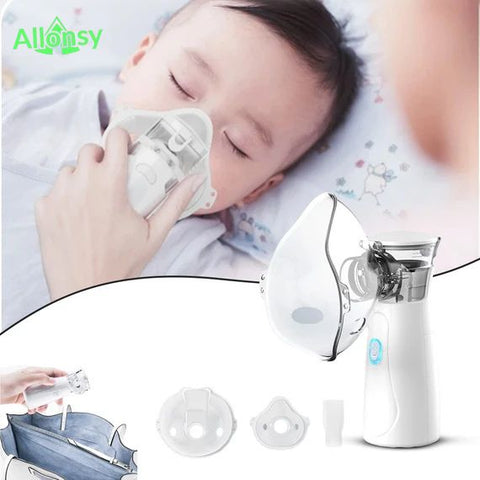 Portable Electric Nebulizer – Handheld Mesh Machine for Kids