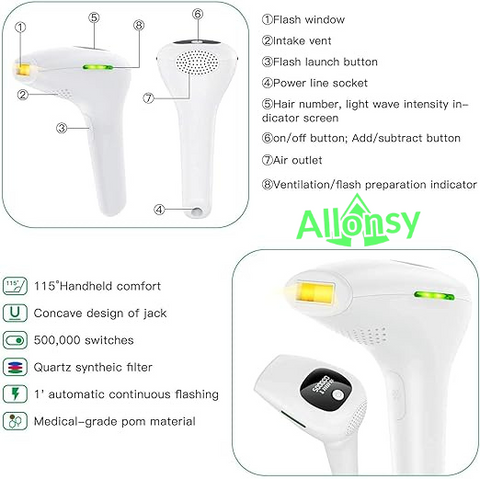 IPL Laser Hair Removal Device – Professional & Gentle.