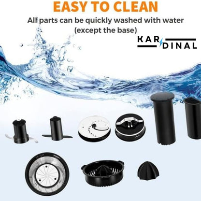 Food Factory 6-in-1 Kitchen Machine | Blender, Chopper, Grinder, Juicer