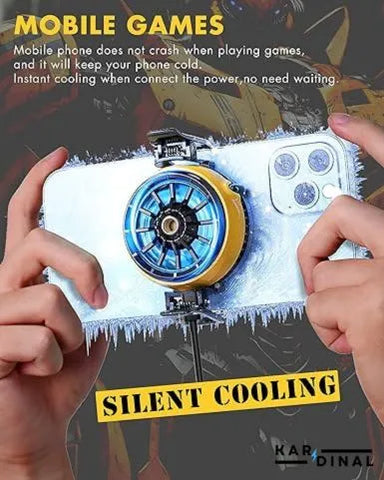Mobile Gaming Cooling Fan 15W with LED Display – Radiator for Phone & Tablet