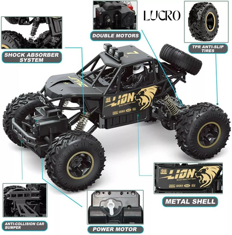 RC Monster Truck Car -Road Remote Control Crawler for Kids