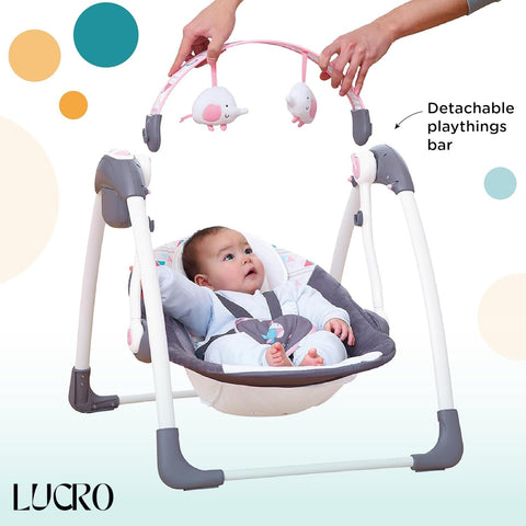 Mastela Deluxe 5-Speed Baby Swing for new baby born to 10 months kids