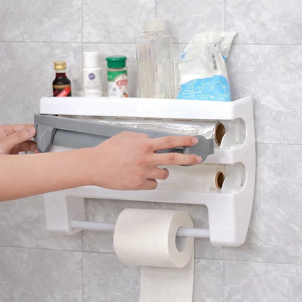 4-in-1 Wall-Mount Sauce Bottle Storage Holder