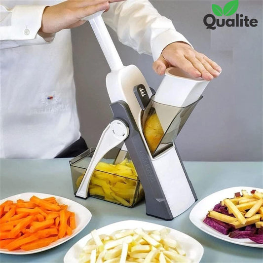 Multifunctional Vegetable Cutter – Mandoline Slicer with Stainless Steel Blades