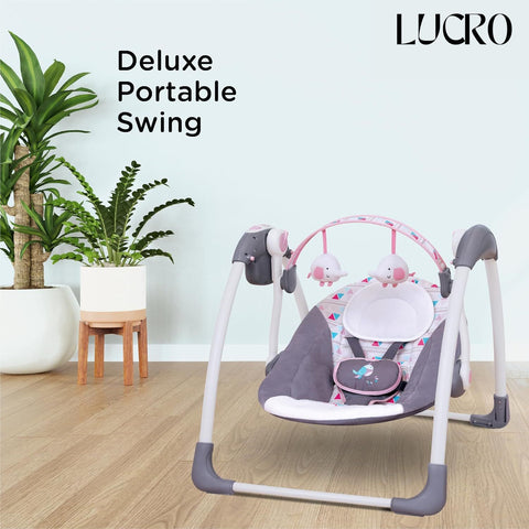 Mastela Deluxe 5-Speed Baby Swing for new baby born to 10 months kids