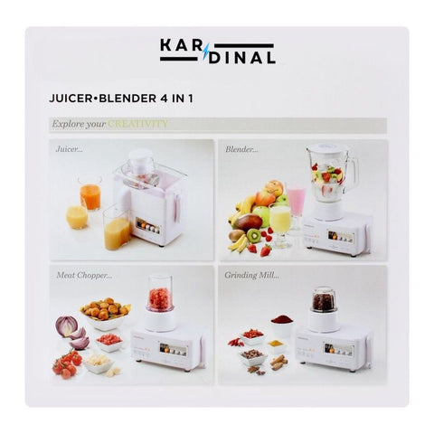4-in-1 Electric Juicer Blender & Food Processor – Chopper, Grinder, Mixer Machine