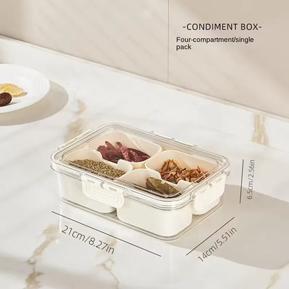 Portable Snack Platters Organizer With 4 box and 8 box variants