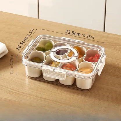 Portable Snack Platters Organizer With 4 box and 8 box variants