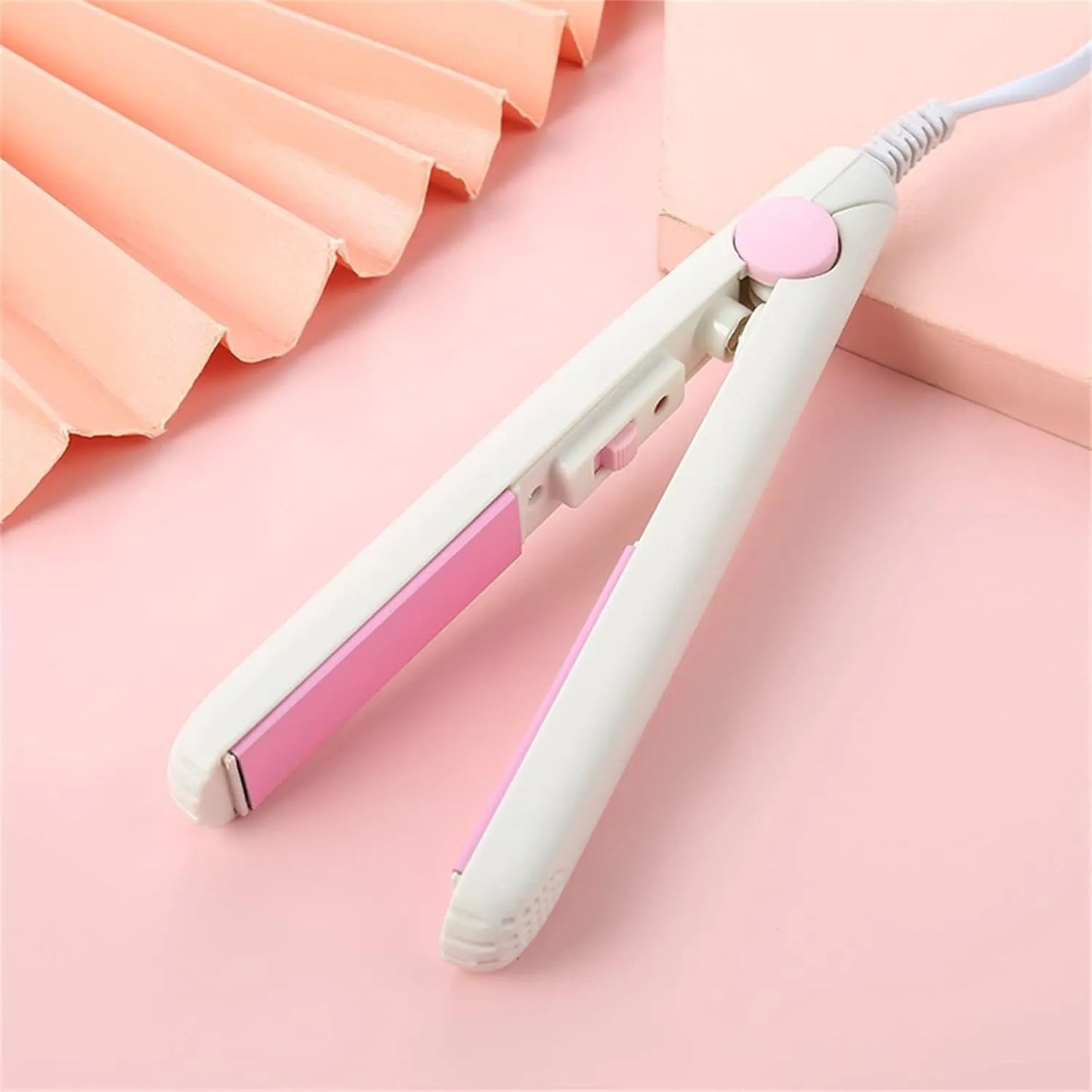 Mini Ceramic Hair Curler & Straightener