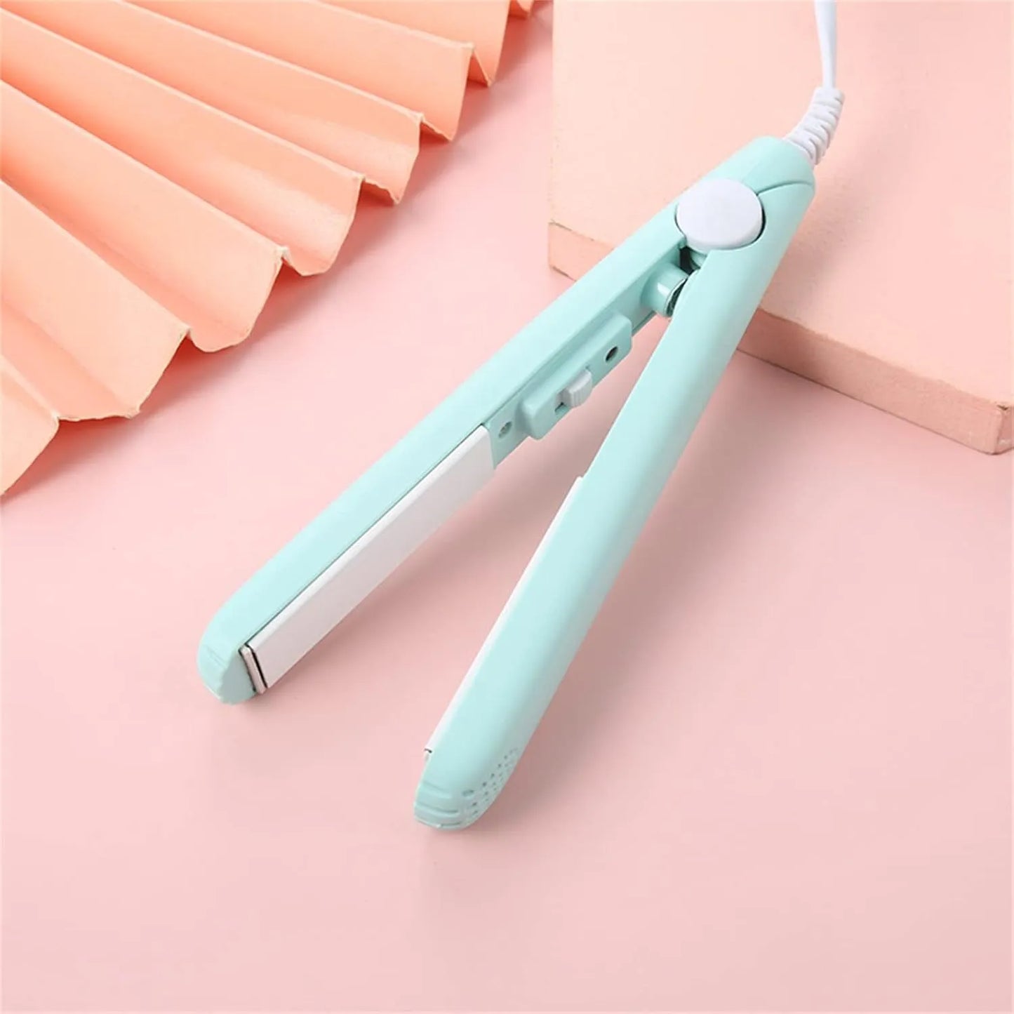 Mini Ceramic Hair Curler & Straightener