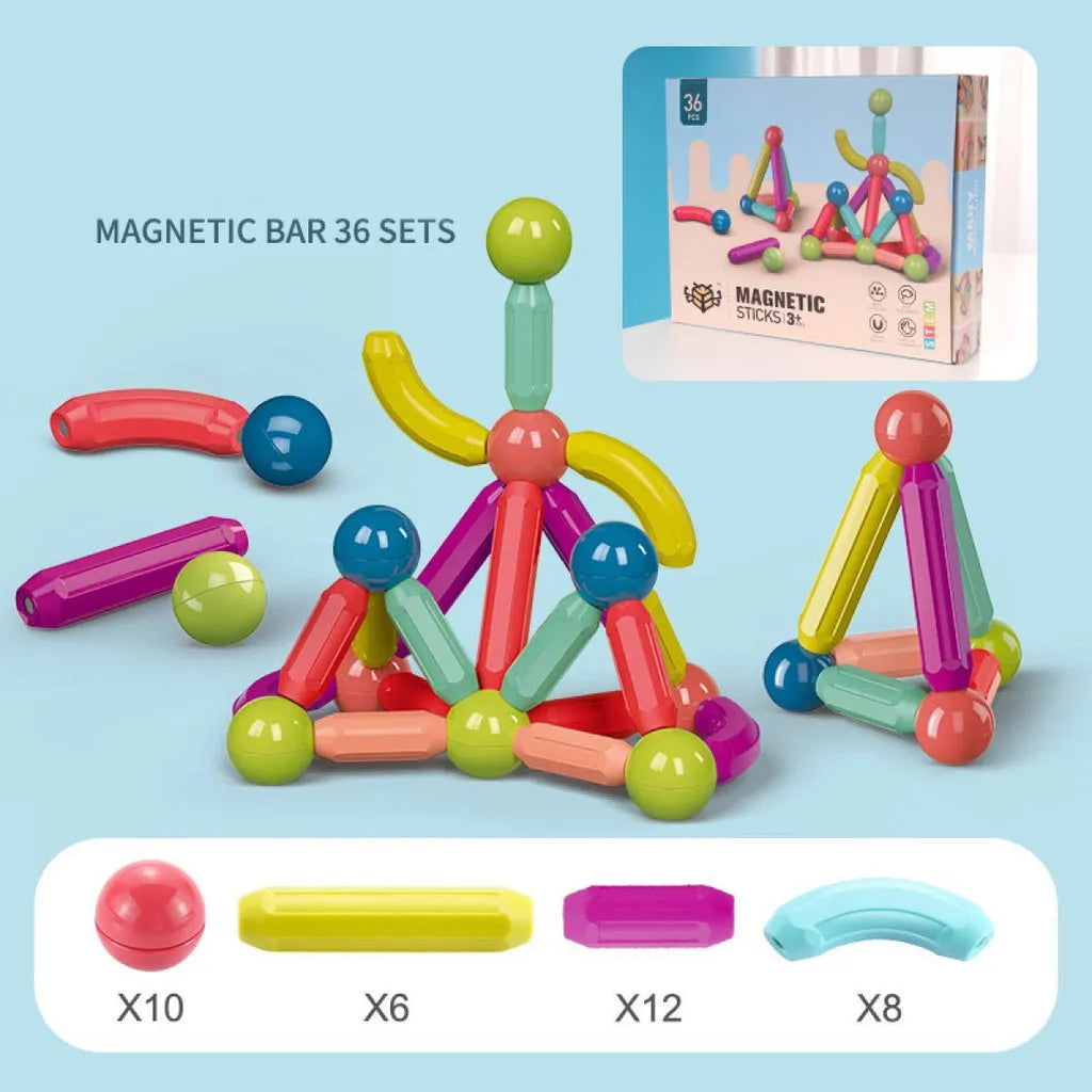 Magnetic Stick Children's Early  Educational Toys 36 & 64 pcs