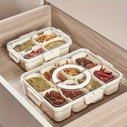 Portable Snack Platters Organizer With 4 box and 8 box variants