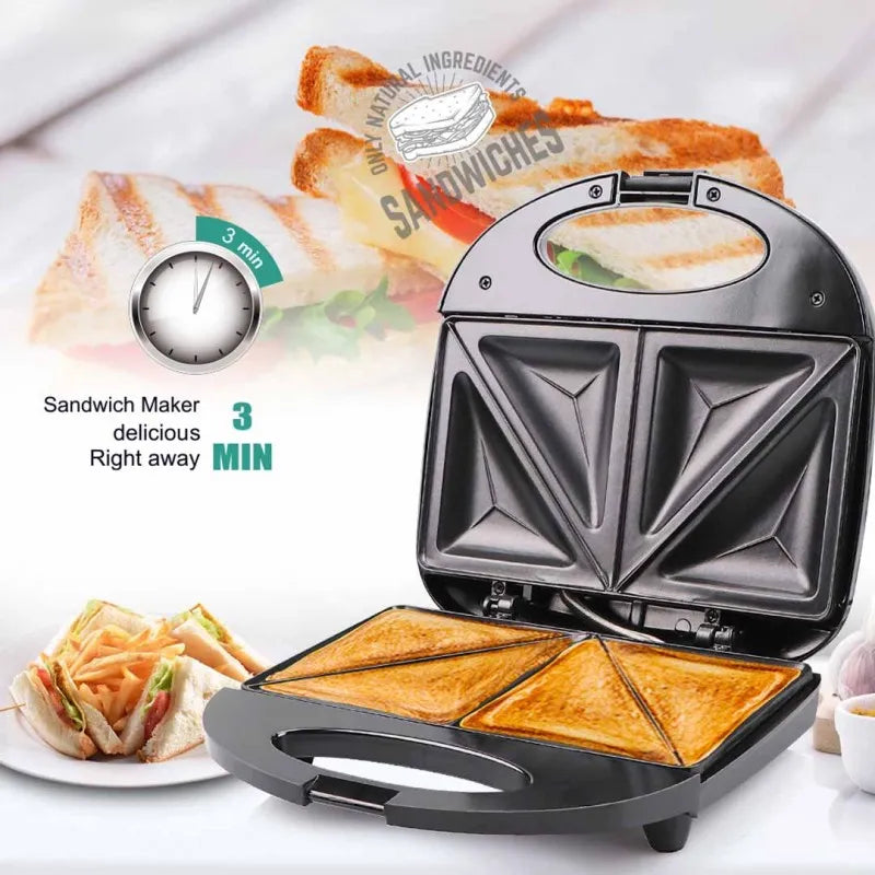 Sandwich Maker – Double-Sided Non-Stick Toaster for Quick Breakfasts