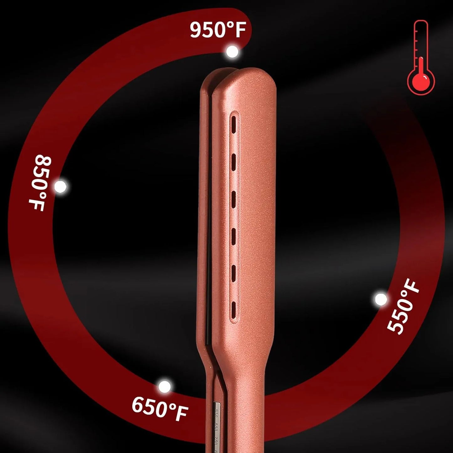 Proluxeyou Adaptive Hair Straightener – 15s Fast Heat-Up, 5 Temp Settings