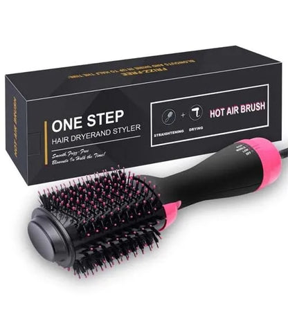 One Step 4-in-1 Hair Brush, Straightener, and Curler for Ladies