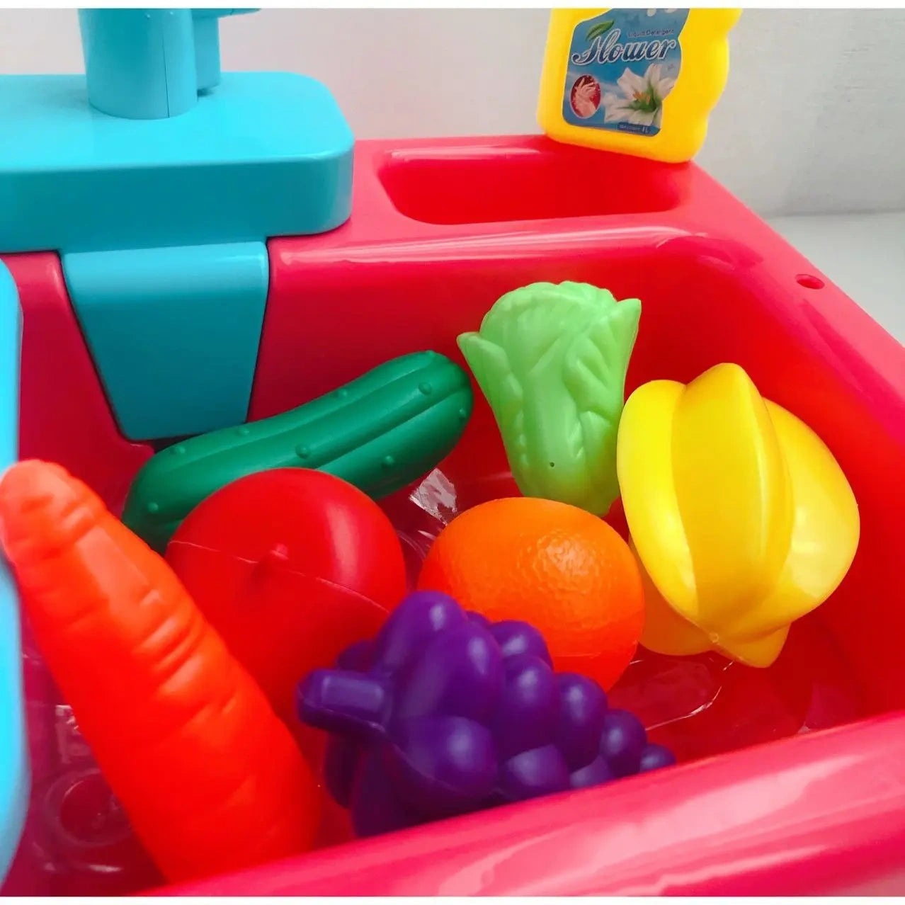 Kids Kitchen Toys Plastic Simulation Electric Dishwasher Sink
