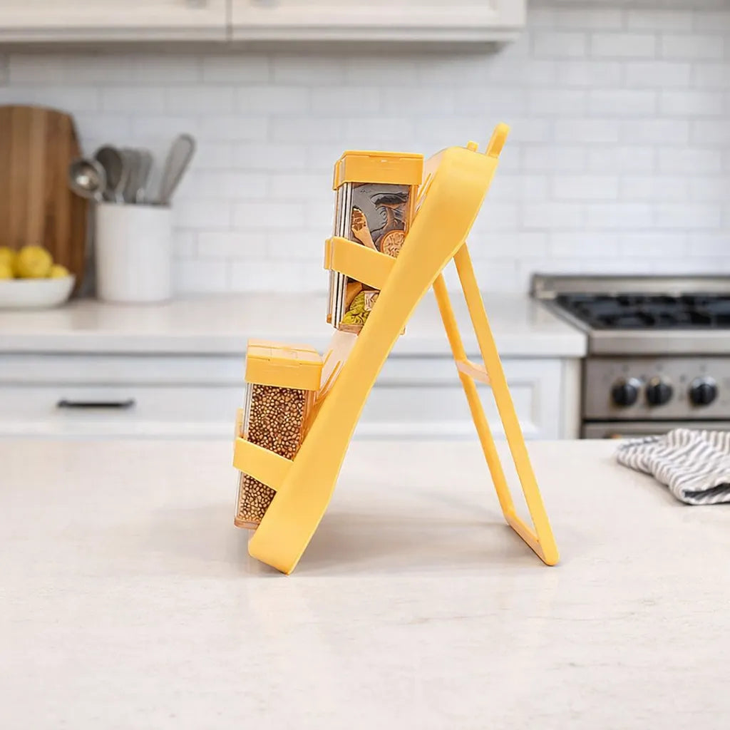 Mini Crystal Spice Jars With Stand - Multipurpose Box Masala Box