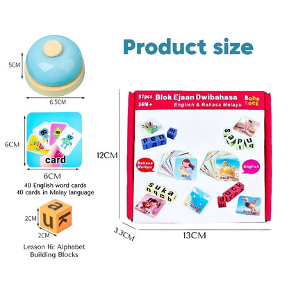 English Word Spelling Toy Wooden Multi Educational Toys