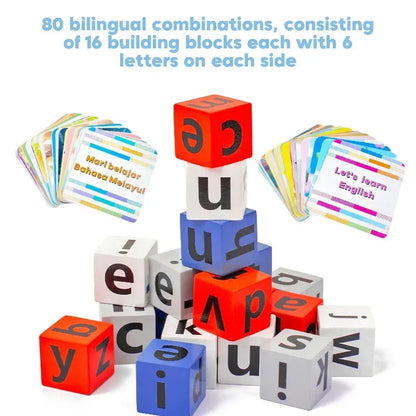 English Word Spelling Toy Wooden Multi Educational Toys