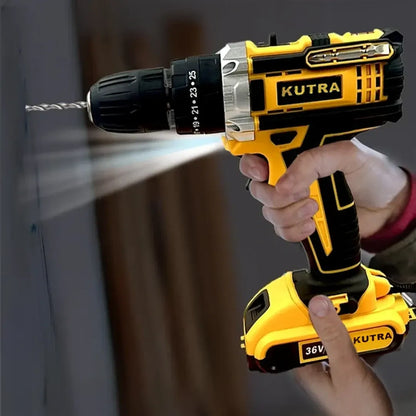 Rechargeable Drill Machine With 2 Batteries & Charger