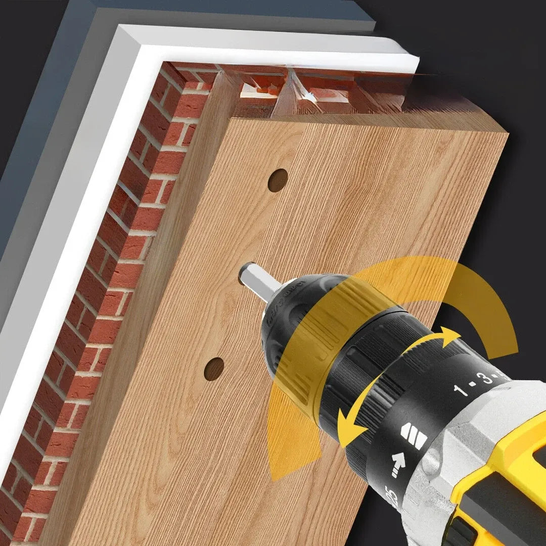 Rechargeable Drill Machine With 2 Batteries & Charger