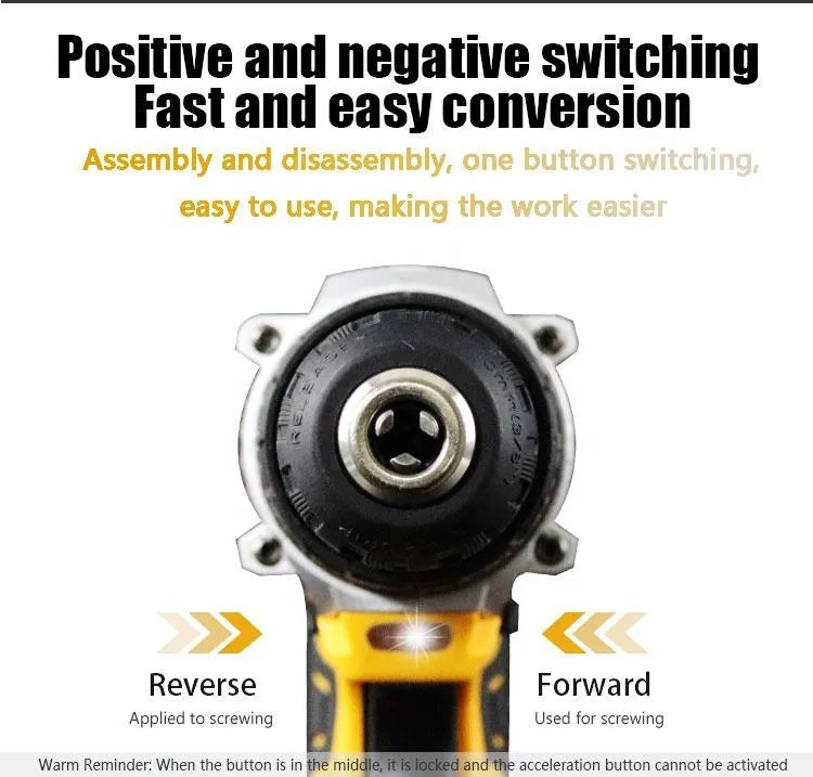 Rechargeable Drill Machine With 2 Batteries & Charger