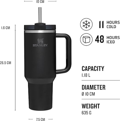 1.1 Liter STANLEY Tumbler – Stainless Steel Travel Mug with Straw