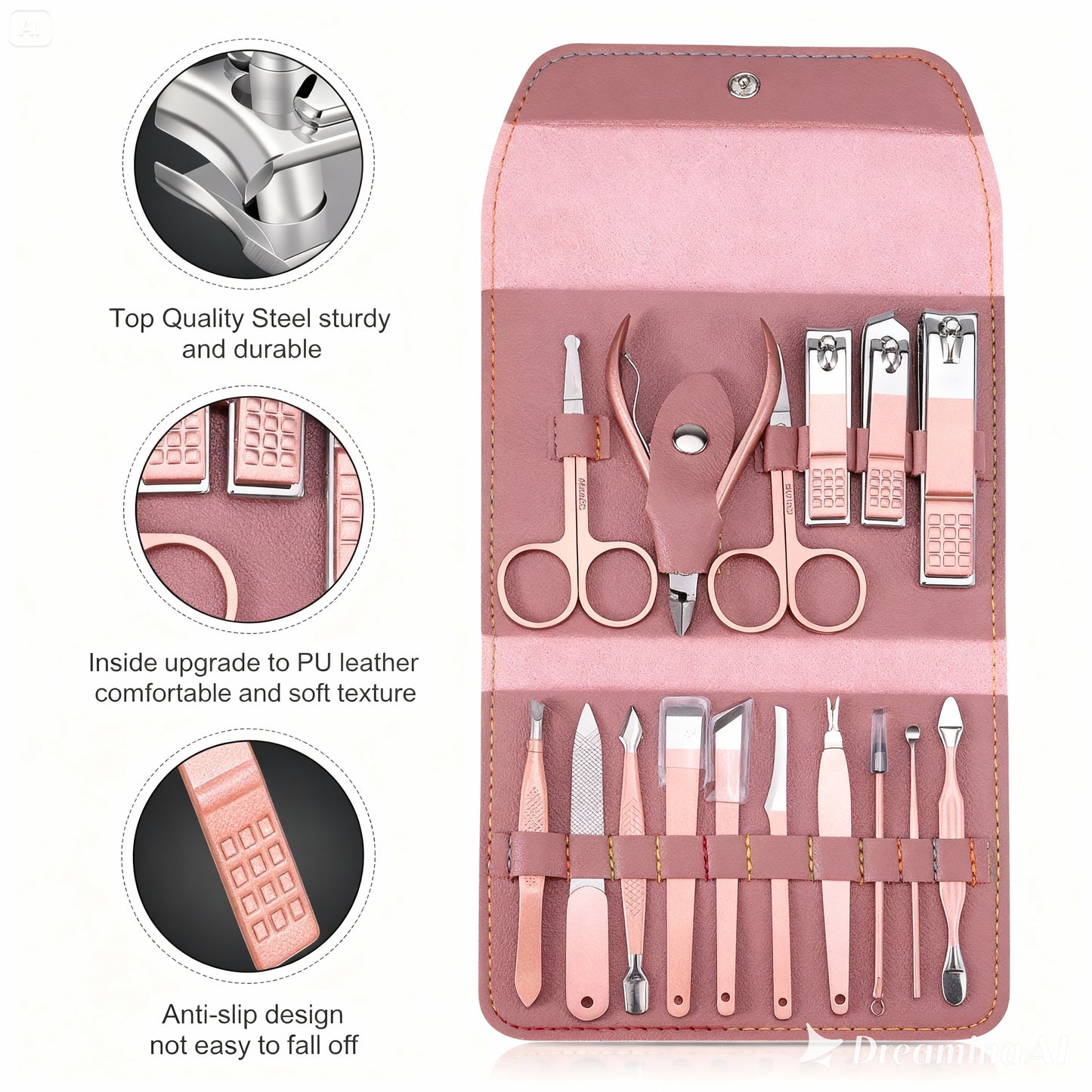16-Piece Manicure & Pedicure Set – Complete Grooming Kit