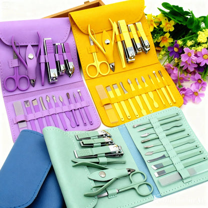 16-Piece Manicure & Pedicure Set – Complete Grooming Kit