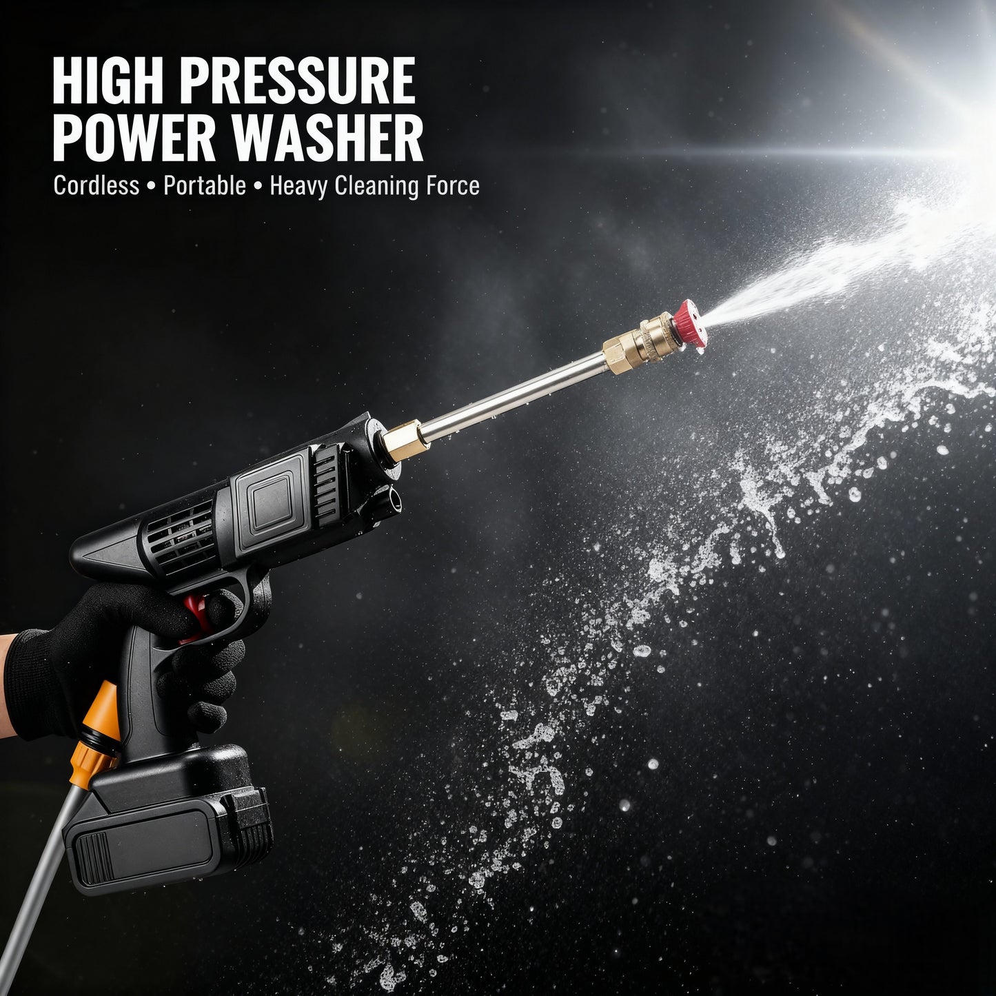 Cordless High Pressure Water Cleaner Washer Spray ( 01 Battery Included )