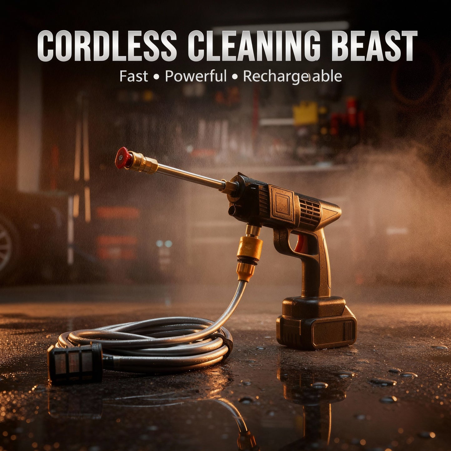 Cordless High Pressure Water Cleaner Washer Spray ( 01 Battery Included )