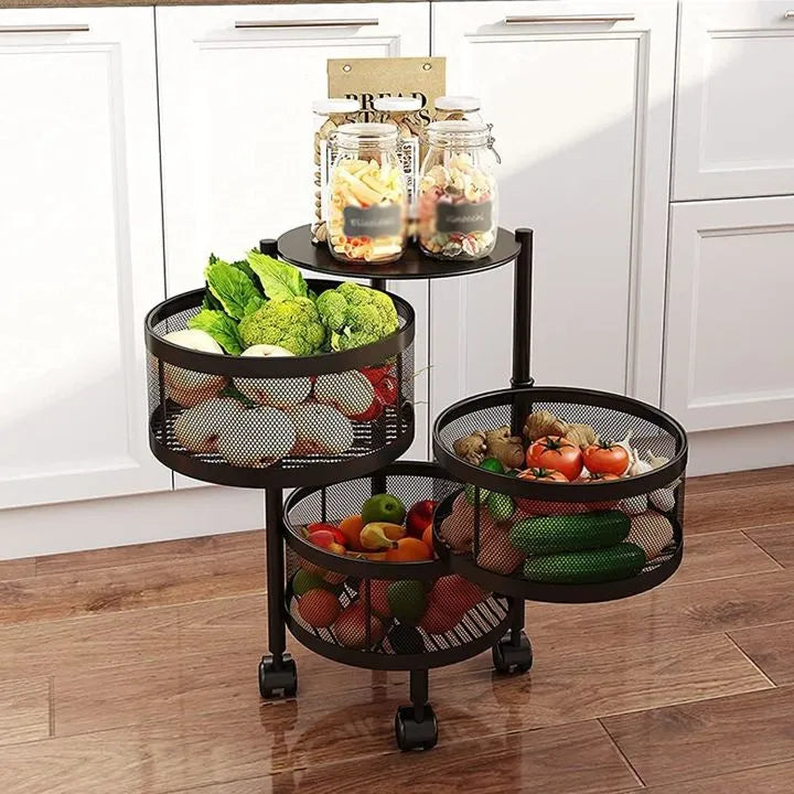 Premium Quality Multi-Purpose Basket Rotating Organizers