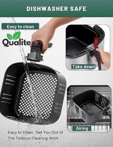 Digital Air Fryer 10L / 5.5L Large Capacity, Touch Display and Multi Use Stainless Steel