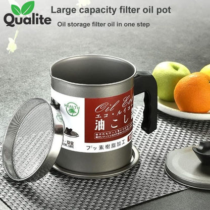 Oil Filter Pot, Stainless Steel