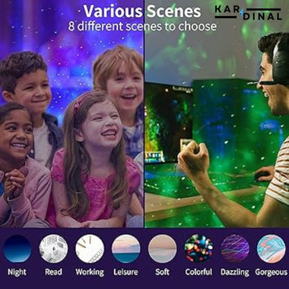 Rotating Moon Lamp Starry Sky Projector Night Light