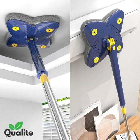 360° Microfiber Spin Mop with Bucket & 2 Pads
