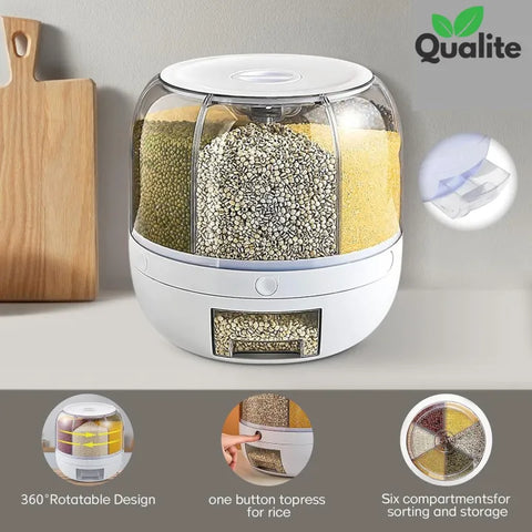 360° Rotating Multi-Grid Rice Dispenser