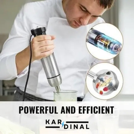 Hand Blender with Chopper & Grinder – Stainless Steel Blades