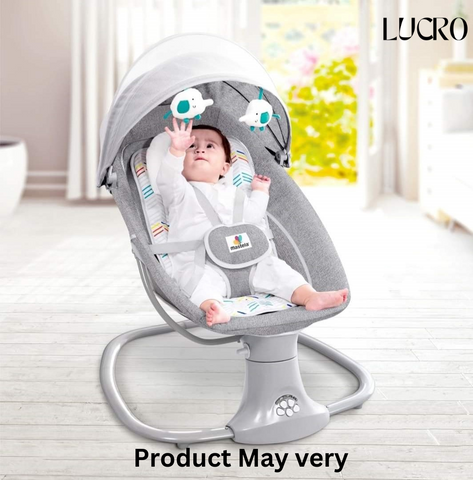 Mastela 3-in-1 Baby Swing Bassinet with Remote & Mosquito Net