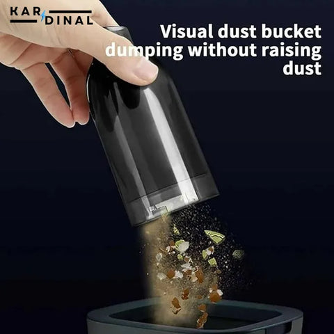 2-in-1 Portable Handheld Vacuum – Wireless, Rechargeable with LED Light