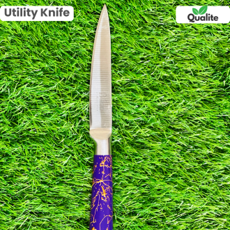 8 PCS Purple Design Kitchen Knife Set with 360° Rotating Stand