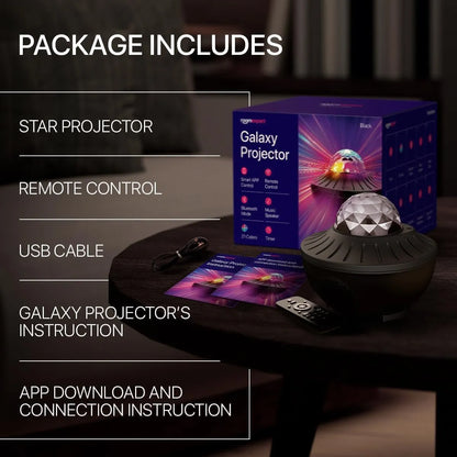 Rotating Moon Lamp Starry Sky Projector Night Light