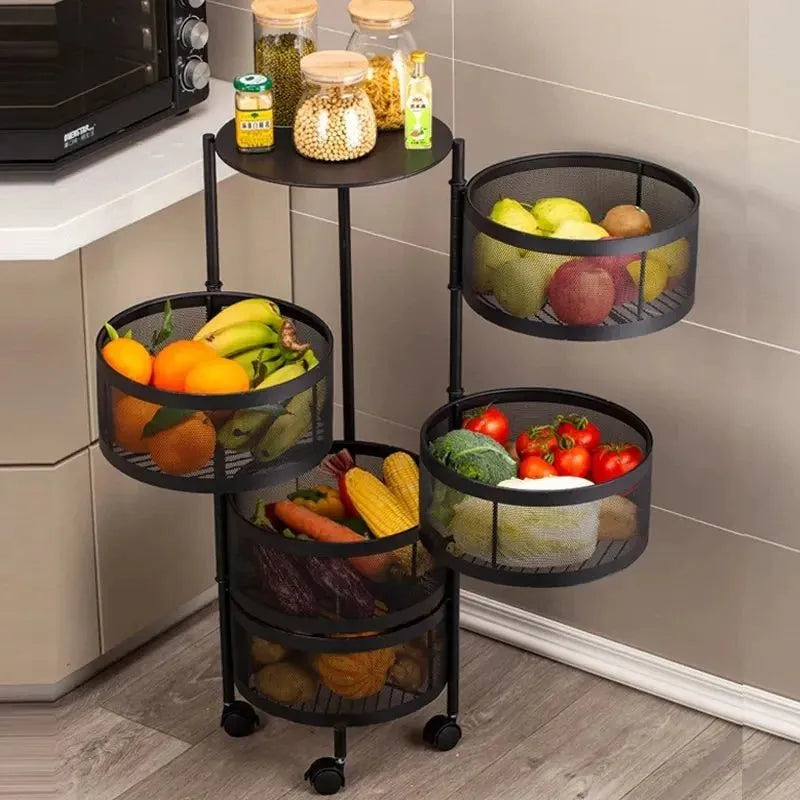 Premium Quality Multi-Purpose Basket Rotating Organizers