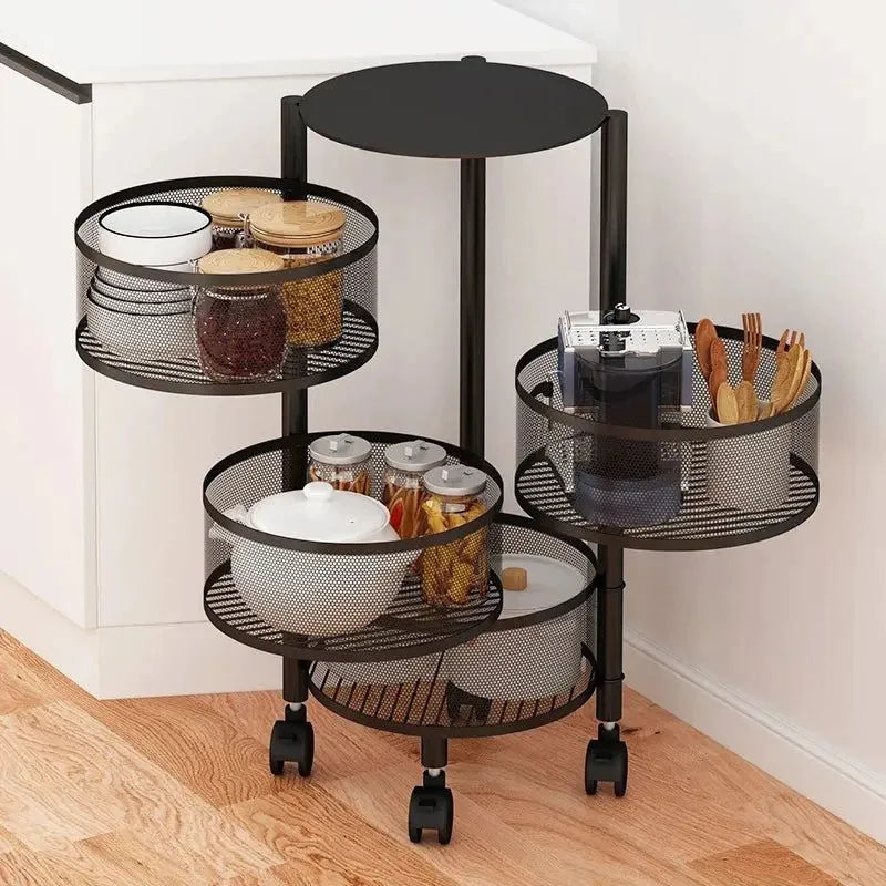 Premium Quality Multi-Purpose Basket Rotating Organizers