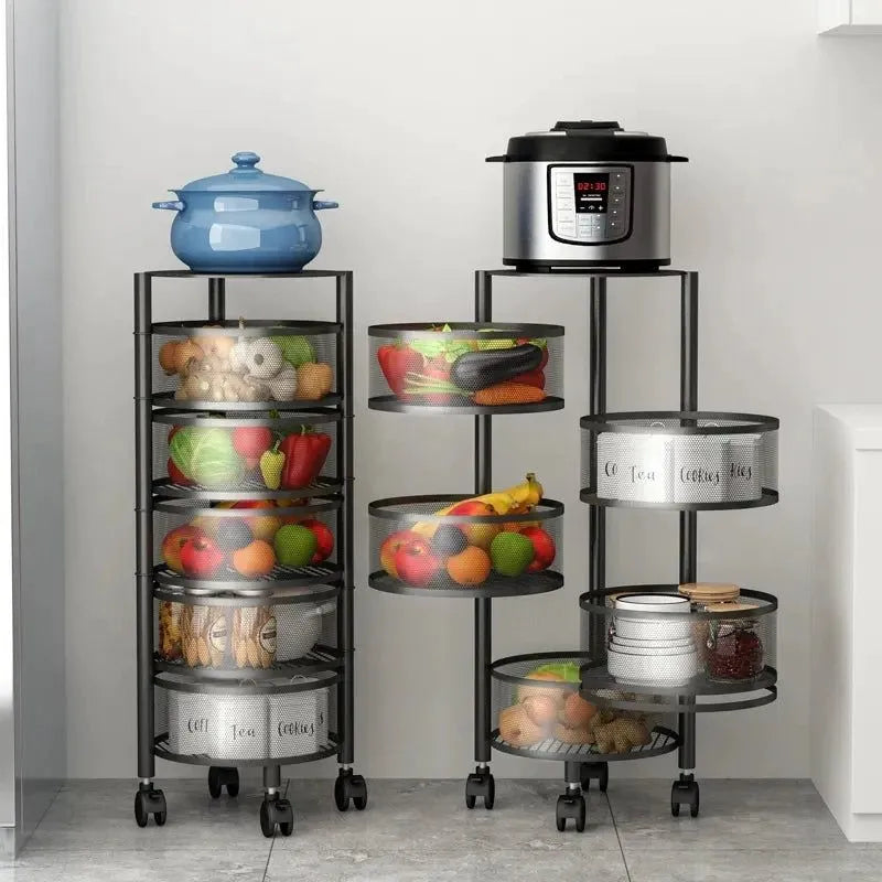Premium Quality Multi-Purpose Basket Rotating Organizers