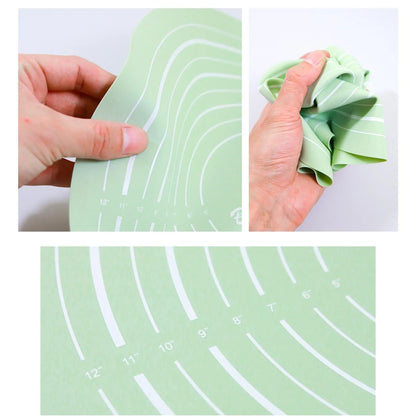 Silicone Dough Mat Rolling Pin Set