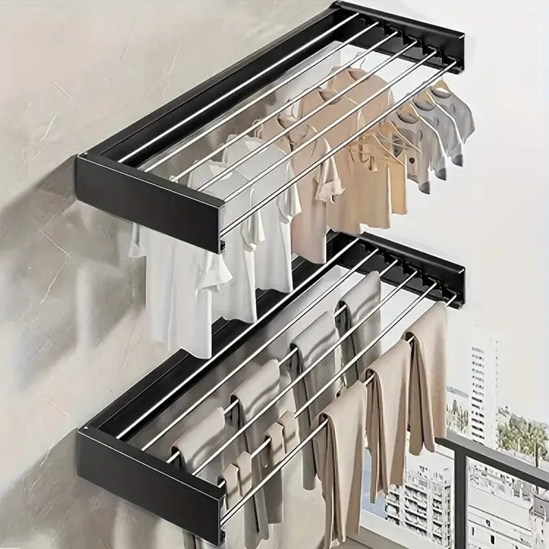 Retractable Wall Mounted Laundry Drying Rack