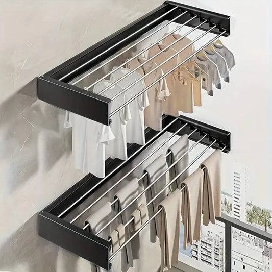 Retractable Wall Mounted Laundry Drying Rack